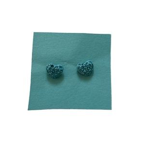 Blue Heart Earrings